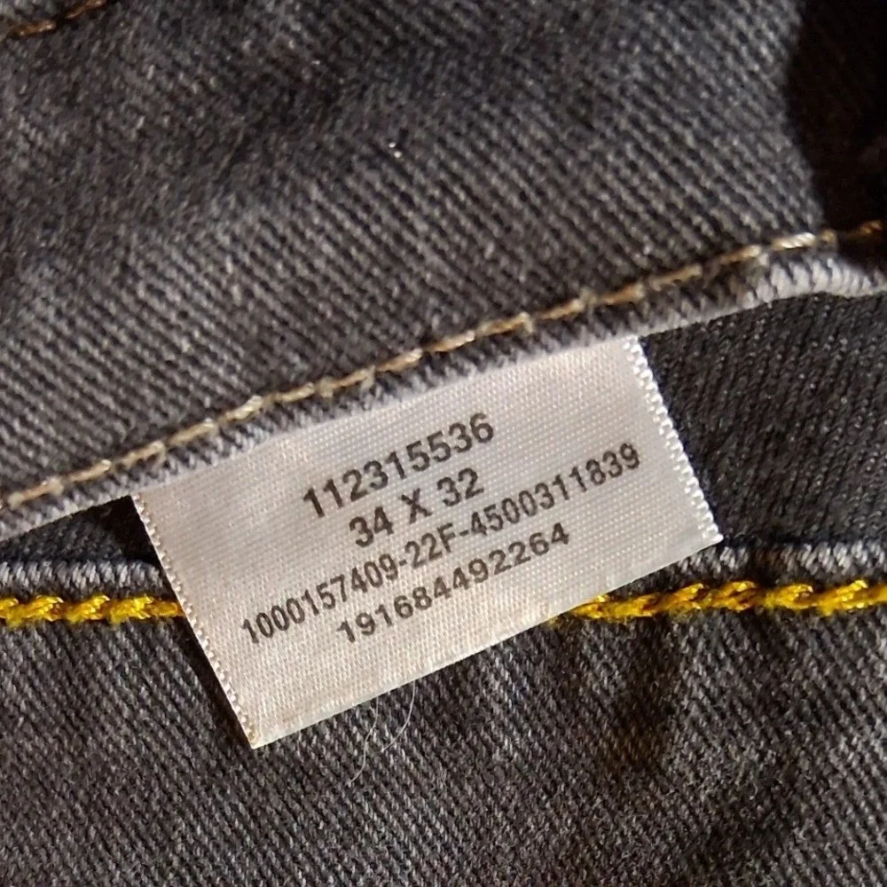 Wrangler Authentics Mens‎ Straight Leg Charcoal Gray Jeans 34x32 112315536